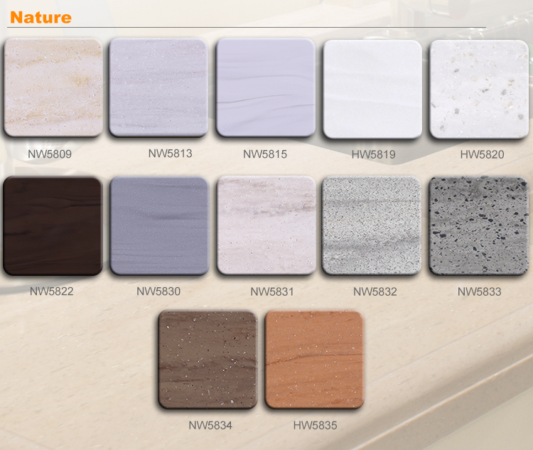 Superficie sólida de textura de mármol de 2440 mm y 3660 mm