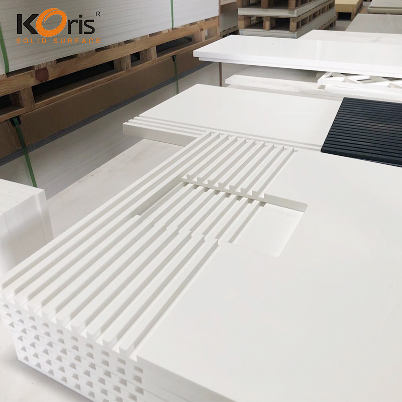 Hojas de superficie sólida acrílica PMMA de color Corian de Duponts para cocina/tocador de baño/paredes/tipo de mármol artificial