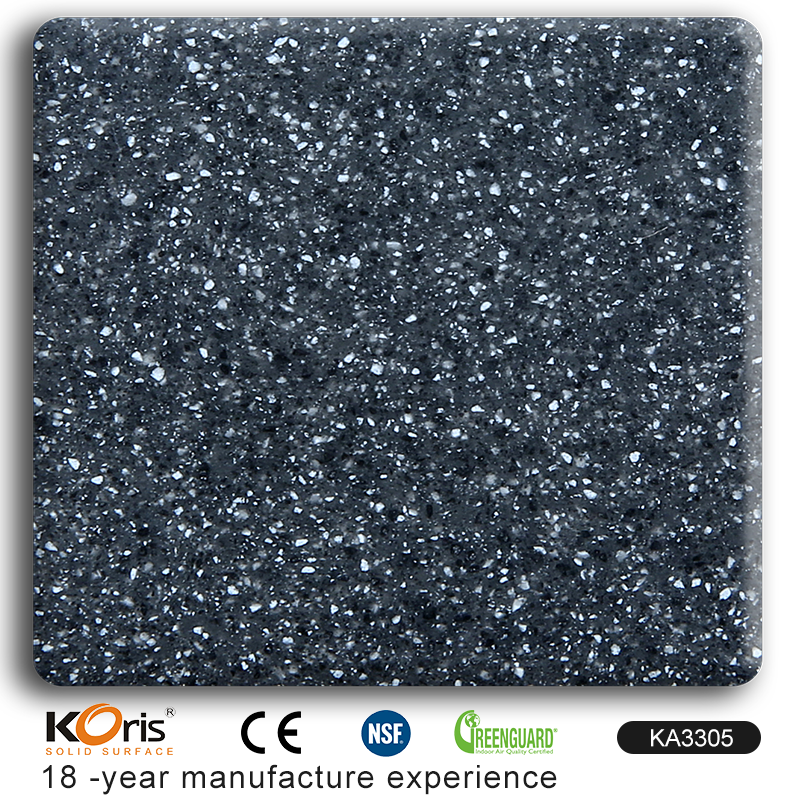  Material de la encimera de superficie sólida al por mayor de acrílico Poliéster acrílico Encimeras de superficie sólida blanca