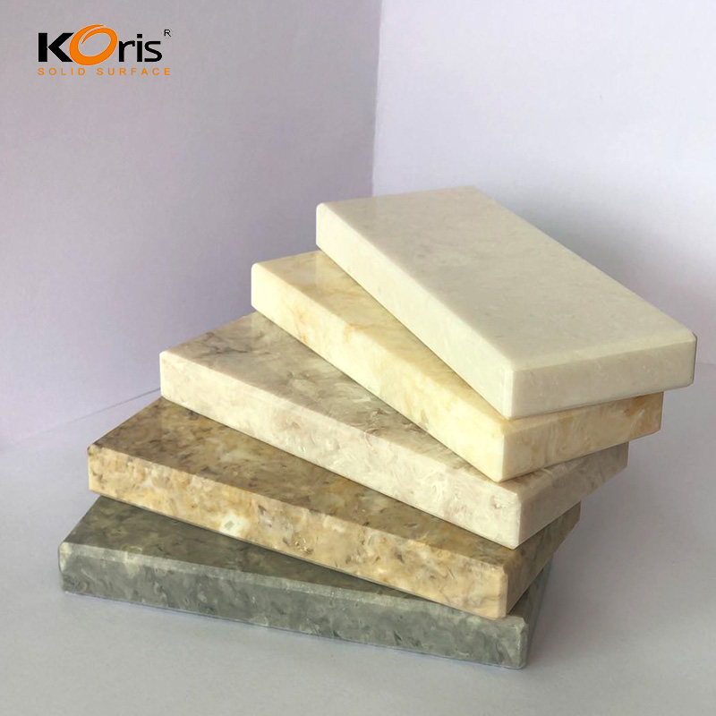 Superficie sólida acrílica de piedra artificial y nombre de piedra Hanex para interiores/losas de piedra artificial/superficie de cocina de superficie sólida